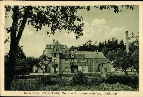 Ak Johannisbad Schmeckwitz Oberlausitz, Moor- und Eisen-Schwefelbad