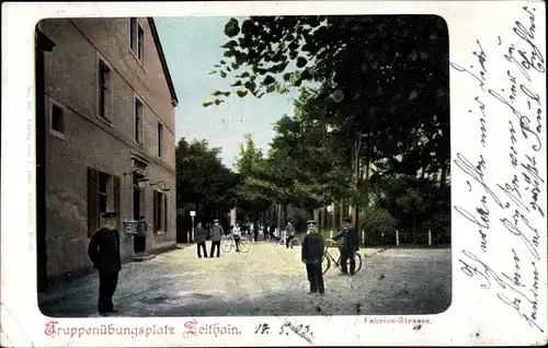 Ak Zeithain in Sachsen, Truppenübungsplatz, Fabrice Straße
