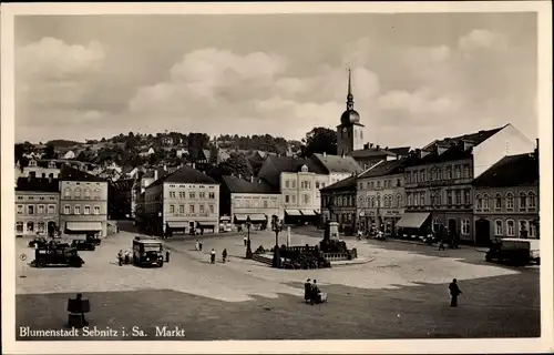 Ak Sebnitz Sachsen, Marktplatz