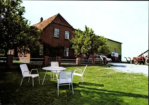 Ak Eiderstedt Westerhever Nordfriesland, Privatpension August Diercks