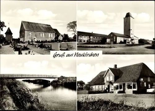 Ak Neukirchen Nordfriesland Schleswig Holstein, Ortsansichten, Handlung, Kirche