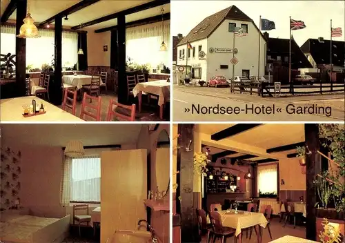 Ak Garding in Nordfriesland, Nordsee Hotel, Innenansicht, Süderstraße 46