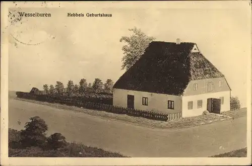 Ak Wesselburen in Schleswig Holstein, Hebbels Geburtshaus