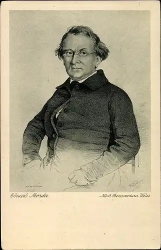 Künstler Ak Weiss, B., Eduard Mörike, Dichter, Portrait