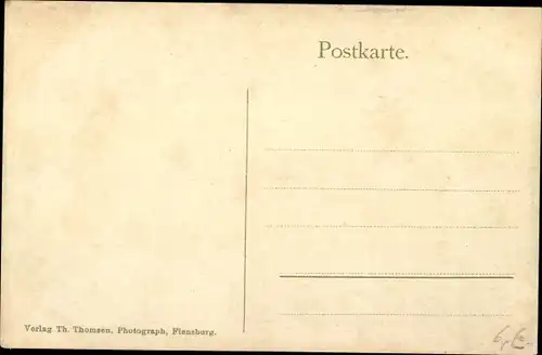 Ak Flensburg in Schleswig Holstein, Hafendamm