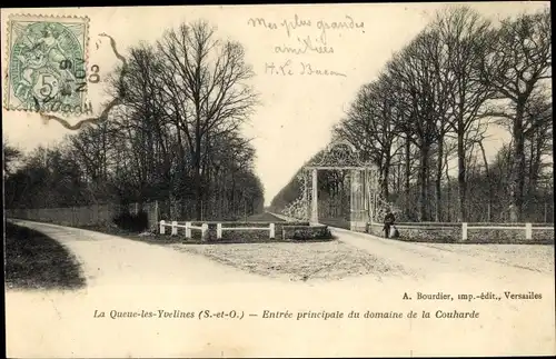 Ak La Queue les Yvelines, Entree principale du domaine de la Couharde