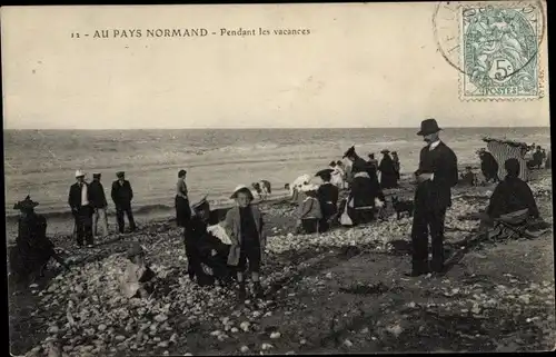 Ak Calvados Frankreich, Pendant les vacances