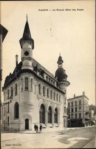 Ak Mâcon Saône-et-Loire, Le Nouvel Hotel des Postes