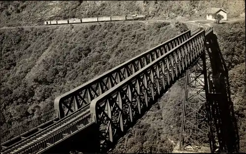 Foto Ak Curitiba Brasilien, Eisenbahn, Brücke