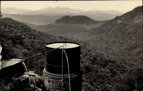 Foto Ak Curitiba Brasilien, Wassertank, Eisenbahn
