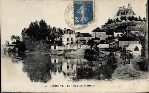 Ak Erigné Maine et Loire, Le Port de la Fontenelle