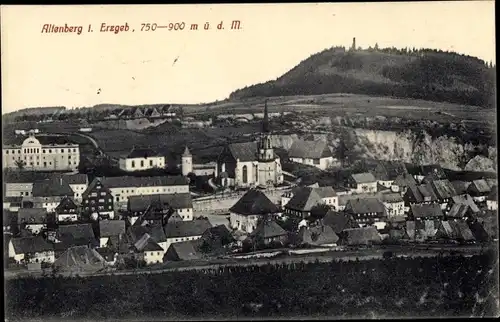 Ak Altenberg im Erzgebirge, Teilansicht mit Geisingberg