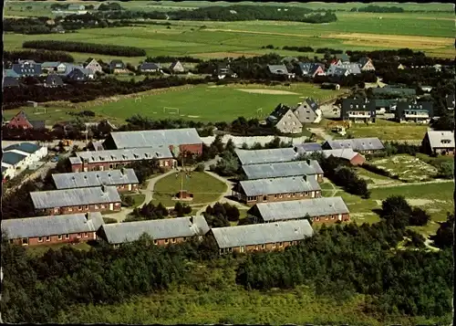 Ak Nordseebad Sankt Peter Ording, Evangelisches Jugenderholungsdorf, Fliegeraufnahme