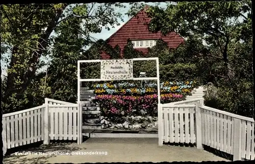 Ak Dieksanderkoog Friedrichskoog, Raststätte Neulandhalle