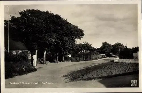 Ak Keitum auf Sylt, Dorfstraße