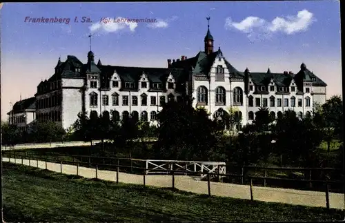 Ak Frankenberg an der Zschopau Sachsen, Königliches Lehrerseminar