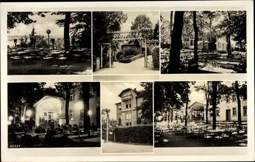 Ak Lützelhöhe Frankenberg an der Zschopau, Gasthaus, Gartenpartie