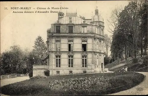 Ak Port Marly Yvelines, Chateau de Monte Christo