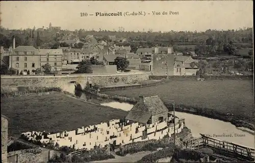 Ak Plancoët Cotes d'Amor, Vue du Pont