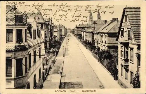 Ak Landau in der Pfalz, Glacisstraße