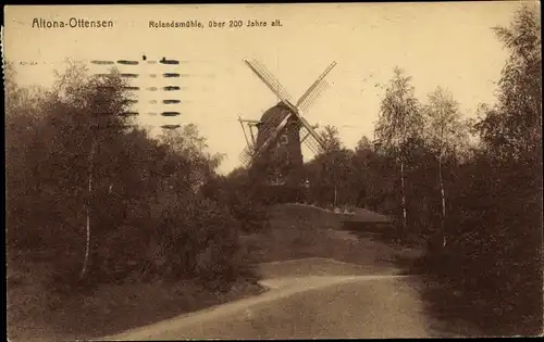 Ak Hamburg Altona Ottensen, Rolandsmühle