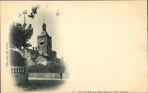 Ak Évian les Bains Haute Savoie, Kirche