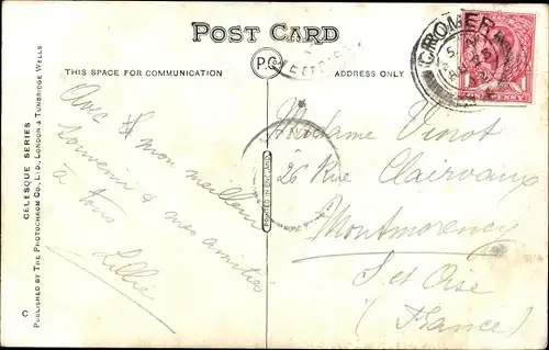 Ak Cromer East of England, View from Golf Links