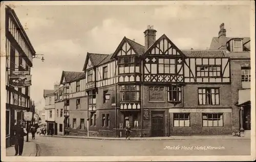 Ak Norwich Norfolk England, Maid's Head Hotel