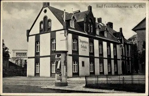 Ak Bad Frankenhausen am Kyffhäuser Thüringen, Litfaßsäule, Ingenieurschule