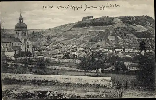 Ak Gorze Lothringen Moselle, Blick auf den Ort