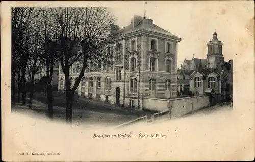 Ak Beaufort en Vallee Maine et Loire, Ecole de Filles