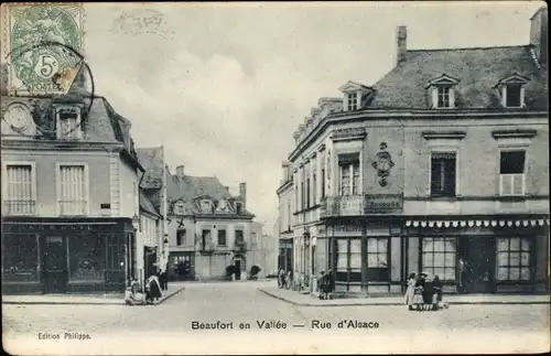 Ak Beaufort en Vallee Maine et Loire, Rue d'Alsace