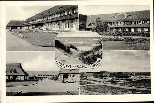 Ak Westerland auf Sylt, Panorama, Nordsee Sanatorium