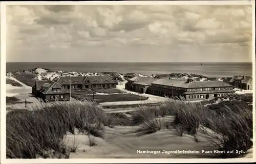 Ak Insel Sylt in Nordfriesland, Hamburger Jugendferienheim, Puan Klent