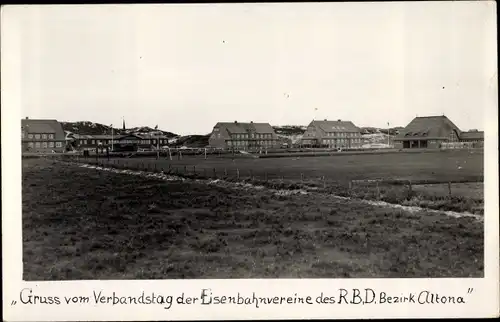 Ak Insel Sylt in Nordfriesland, Verbandstag der Eisenbahnvereine des RBD Bezirk Antona