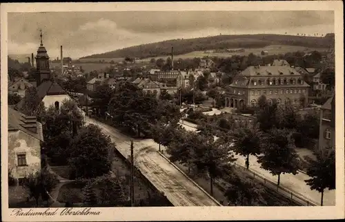 Ak Oberschlema im Erzgebirge, Blick auf den Ort