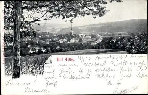 Ak Bad Elster im Vogtland, Blick auf den Ort