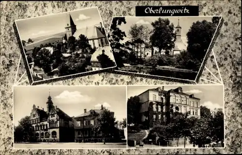 Ak Oberlungwitz in Sachsen, Kirche, Gebäude