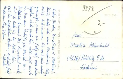 Ak Oberlungwitz in Sachsen, Kirche, Gebäude