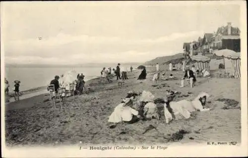 Ak Houlgate Calvados, Sur la Plage