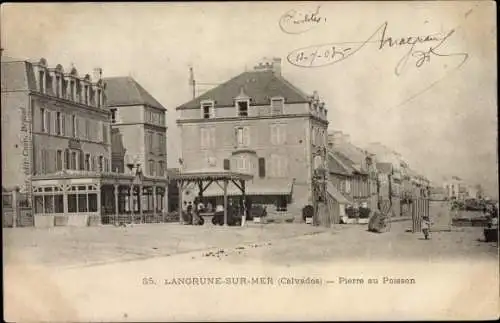 Ak Langrune sur Mer Calvados, Pierre au Poisson