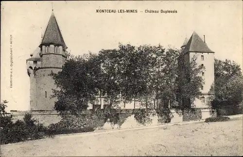 Ak Montceau les Mines Saône et Loire, Chateau Duplessis