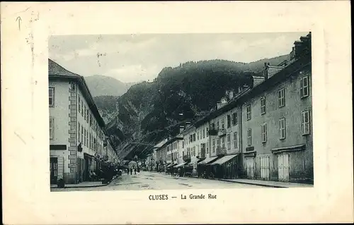 Ak Cluses Haute Savoie, La Grande Rue