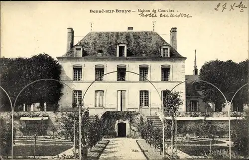 Ak Bessé sur Braye Sarthe, Maison de Courchet