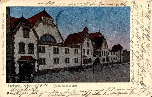 Luna Ak Gelsenkirchen im Ruhrgebiet, Städtische Badeanstalt
