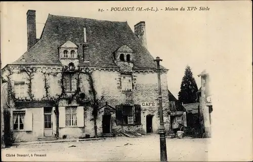 Ak Pouancé Maine et Loire, Maison du XVI Siecle