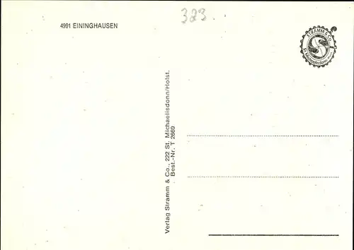 Ak Eininghausen Börninghausen Preußisch Oldendorf in Westfalen, Panorama Eggetal, Geschäftshaus