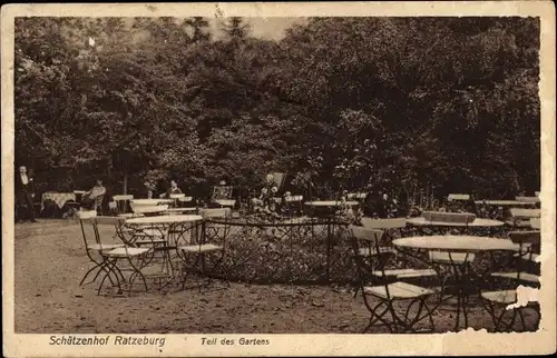 Ak Ratzeburg im Herzogtum Lauenburg, Schützenhof Garten