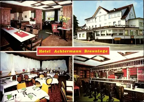 Ak Braunlage im Oberharz, Hotel Achtermann, Lauterberger Straße 1, Innenansichten