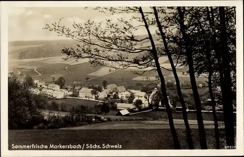 Ak Markersbach Bad Gottleuba-Berggießhübel in Sachsen, Blick auf den Ort